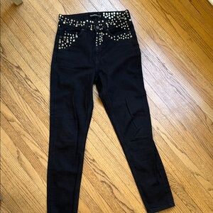 The Kooples Black High Rise Jeans